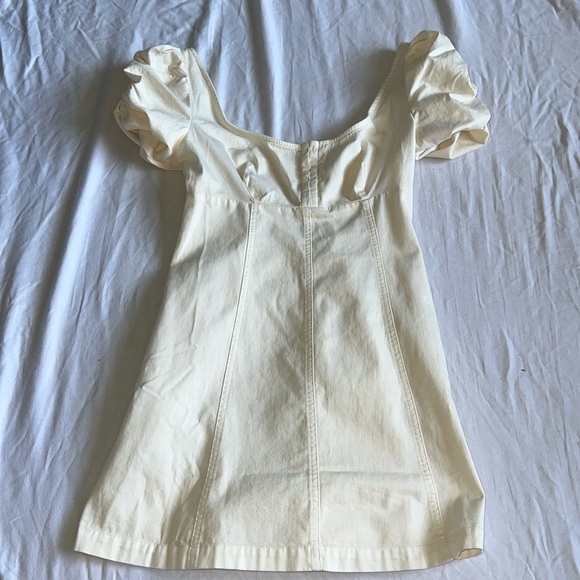 Free People Dresses & Skirts - Free People Ivory 100% Cotton Bodycon Dress Size Small NWT